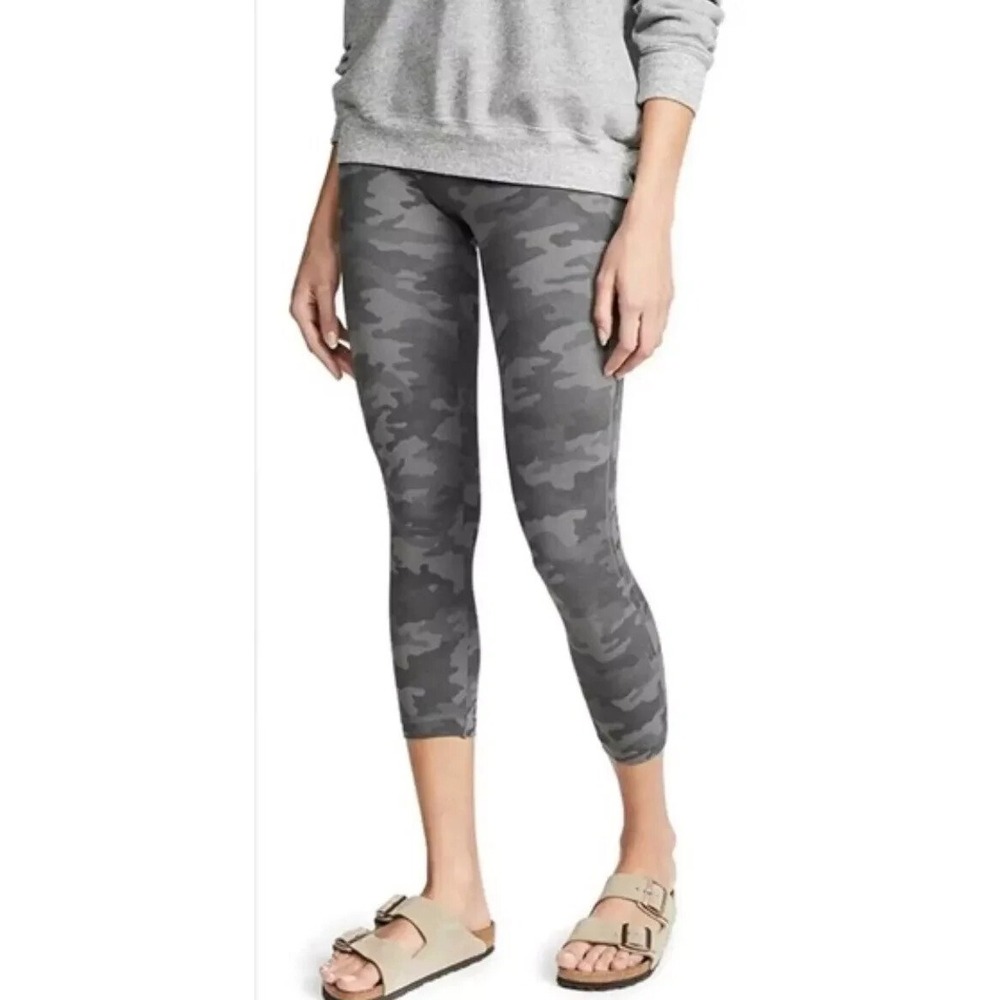 Spanx‎ Cropped Look At Me Now Leggings Sage Camo Plus Size 3X 3XL